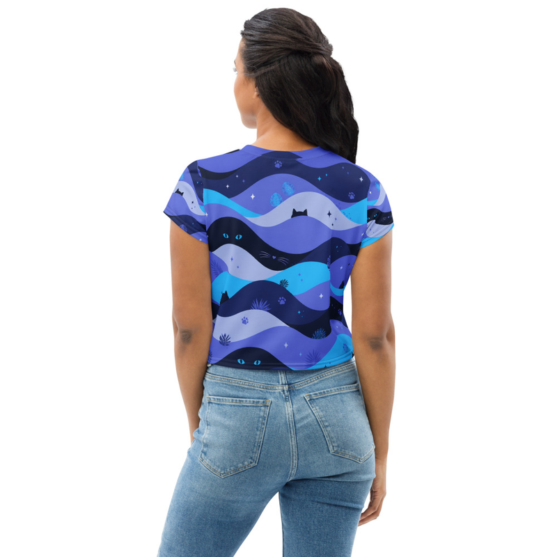 Wavy Crop Tee