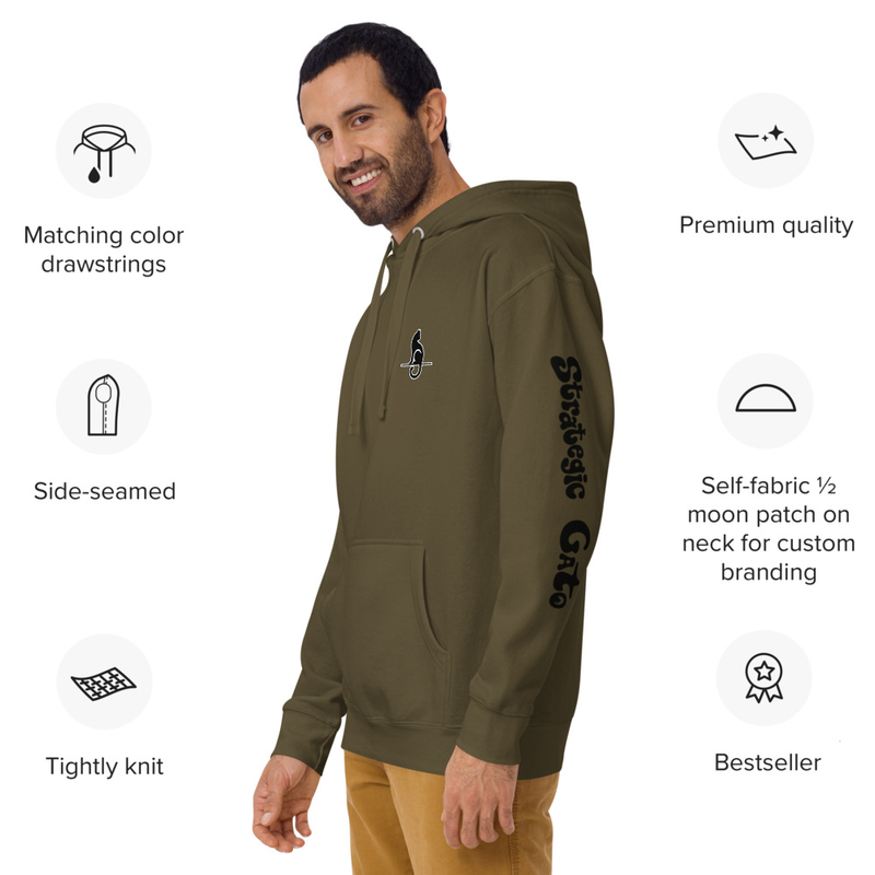 Men's Logo Hoodie w Sleeve Graphic