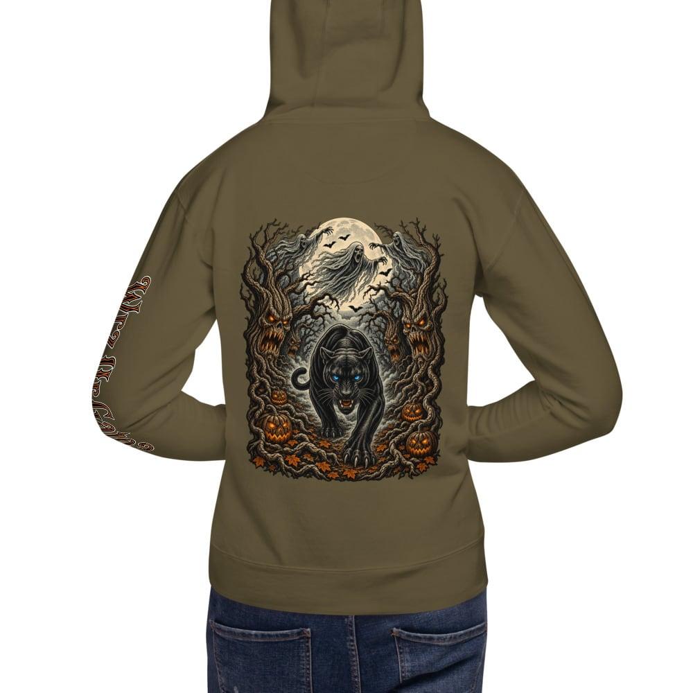 Men’s Haunted Forest Hoodie in Military Green