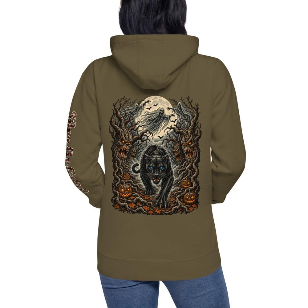 Women’s Haunted Forest Hoodie in Military Green